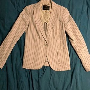 Scotch and Soda Maison Scotch Cream Stripe Blazer